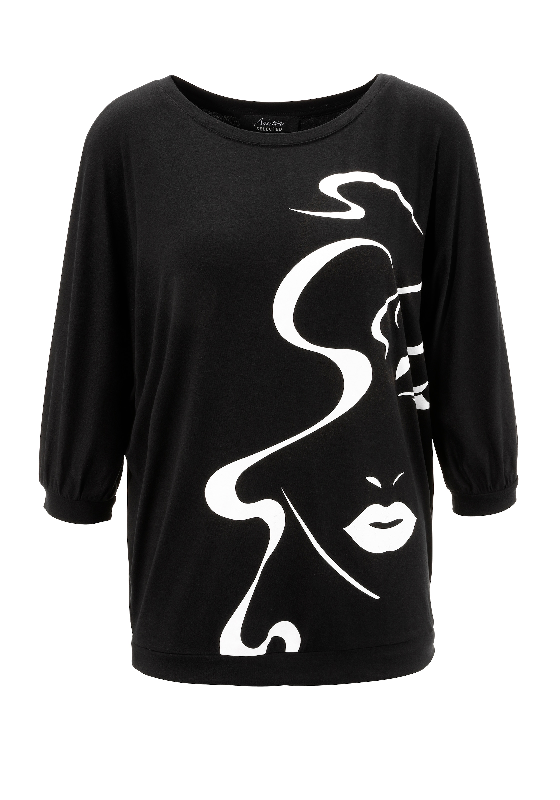 Aniston SELECTED Shirt in Schwarz: Vorderseite