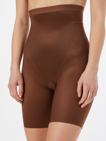 Pantalon modelant SPANX en marron : devant