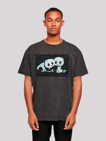 T-Shirt 'Tao Tao Retro' F4NT4STIC en noir : devant