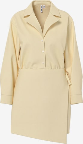 Robe fourreau HYPEDROP en jaune : devant