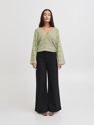 ICHI Knit cardigan ' IHLALUHA ' in Green
