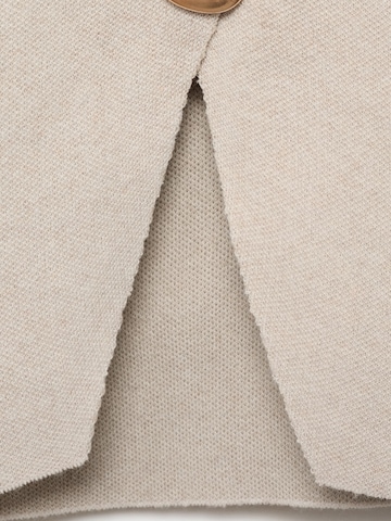 MANGO Gebreid vest 'TONO' in Beige