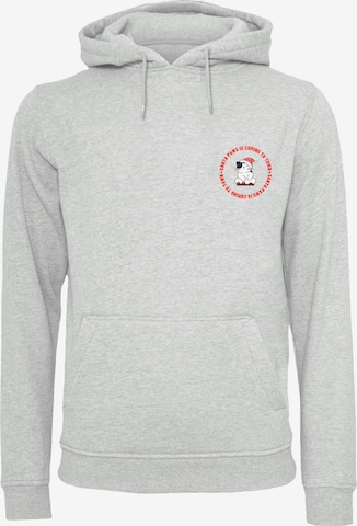 Sweat-shirt 'Sansta Paws Christmas Cat Breast' F4NT4STIC en gris : devant