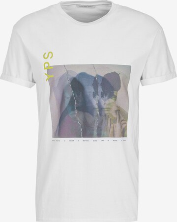 Young Poets Shirt 'Faces Zander 222' in White: front