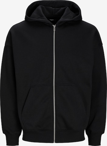 Veste de survêtement 'HARVEY' JACK & JONES en noir : devant