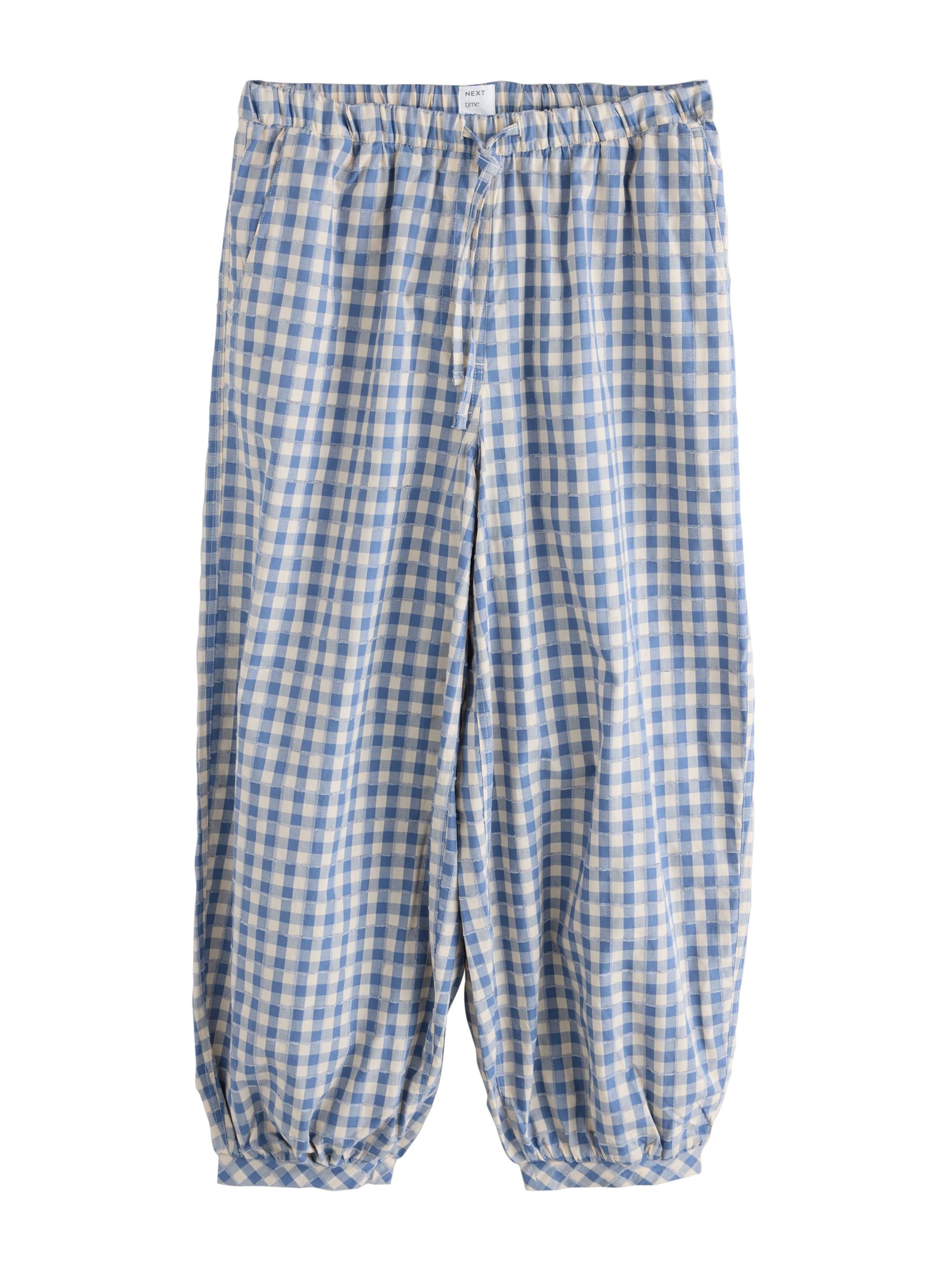 Next - Pantalón de pijama en azul: frente
