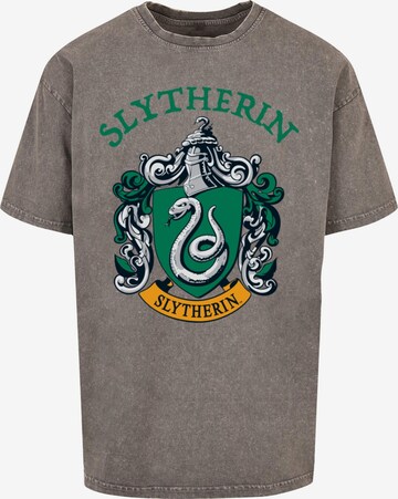 ABSOLUTE CULT Shirt 'Harry Potter - Slytherin Crest' in Grey: front