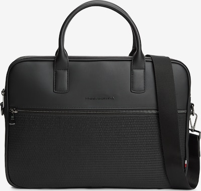 TOMMY HILFIGER Tietokonelaukku 'WOVEN' värissä musta, Tuotenäkymä