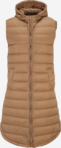 Only Tall Bodywarmer 'MELODY' in Bruin: voorkant