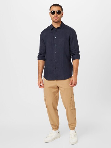 Samsøe Samsøe Regular fit Button Up Shirt 'LIAM' in Blue