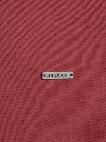 Smilodox Ilyas Basic Zipper Hoodie in Rot