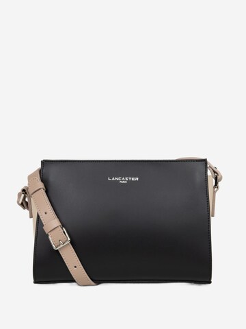 Sac à bandoulière 'Lancaster Sac trotteur Zippée S Smooth Noir - Nude Clair - Nude Foncé' LANCASTER Paris en noir : devant
