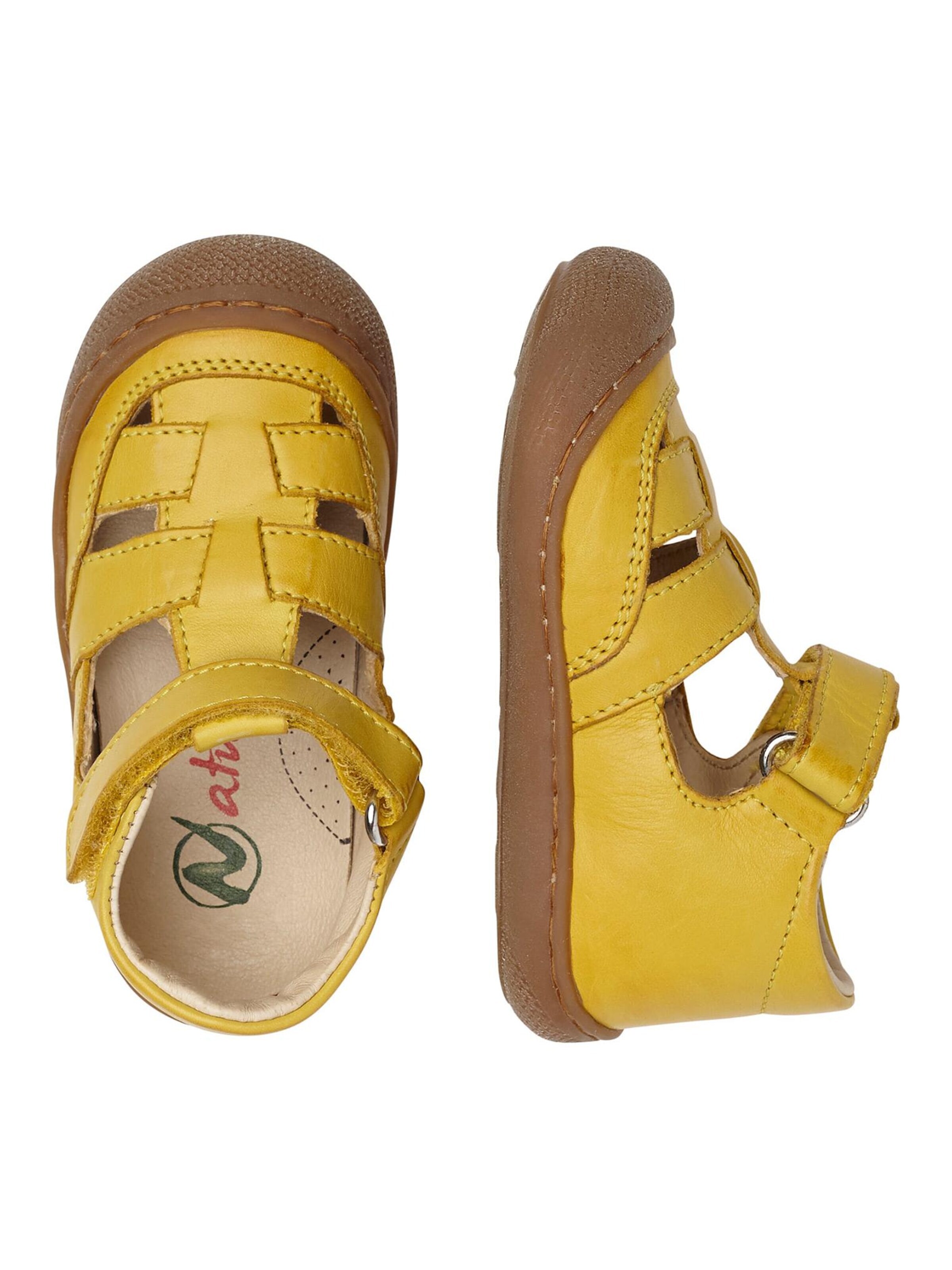 NATURINO Open schoenen 'WAD' in Geel