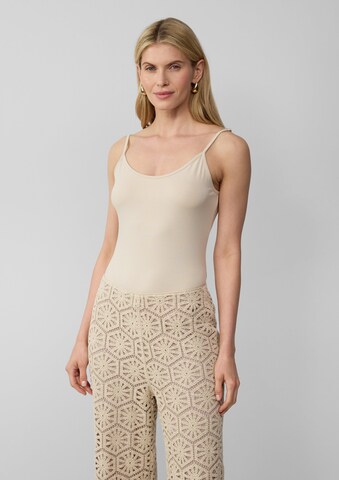 s.Oliver BLACK LABEL Top in Beige: front