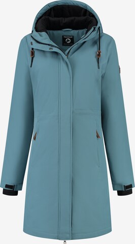 Travelin Winter Jacket 'Erla' in Blue: front