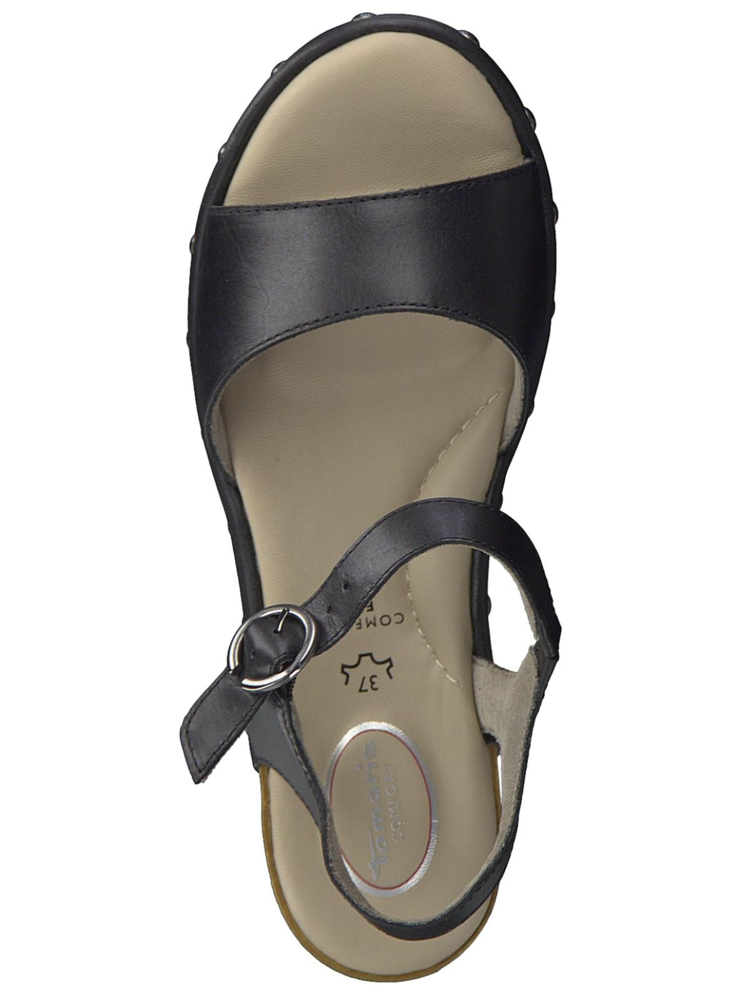 Tamaris Sandale in Schwarz