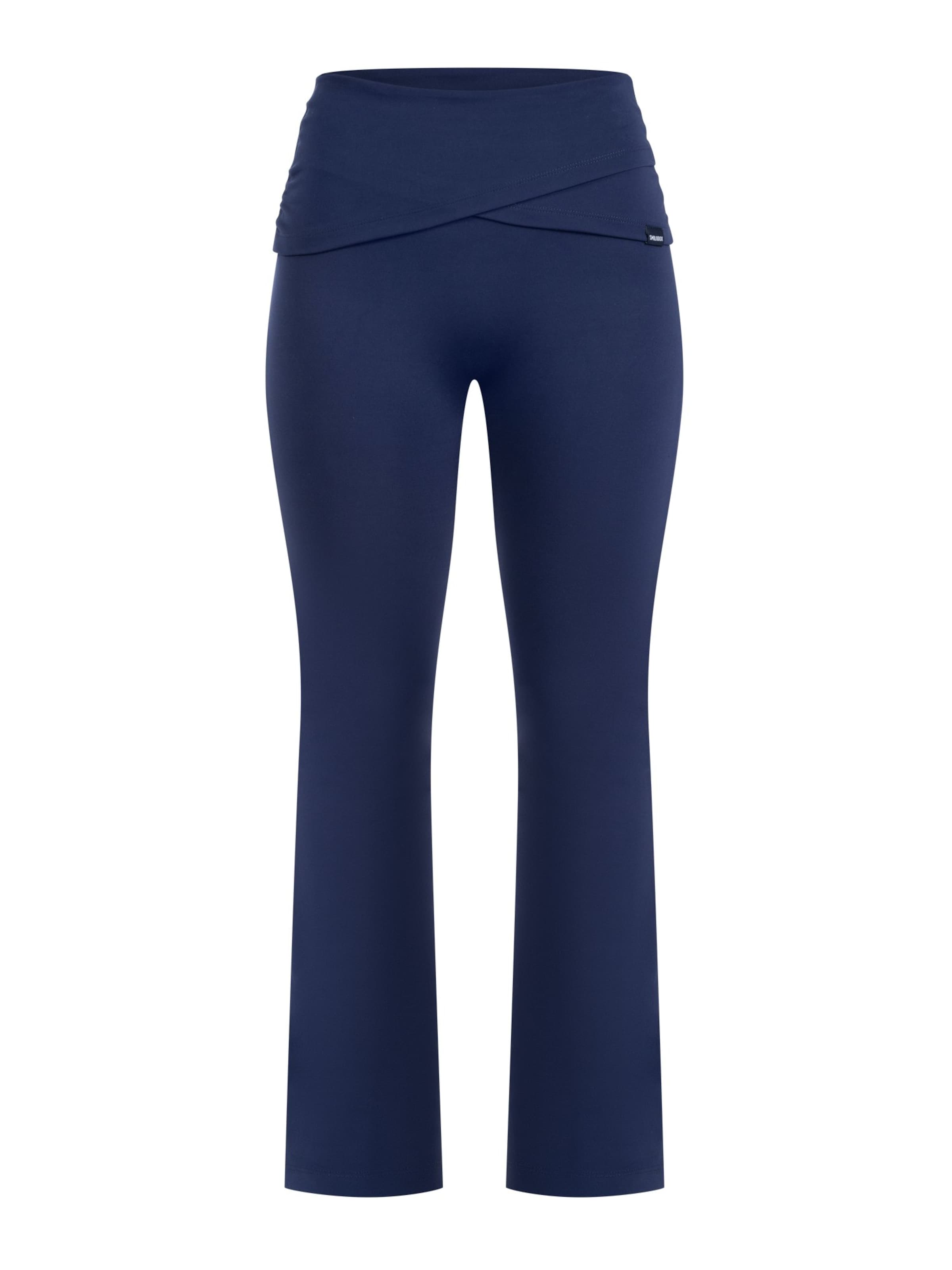 évasé Leggings ' Florea ' Smilodox en bleu : devant