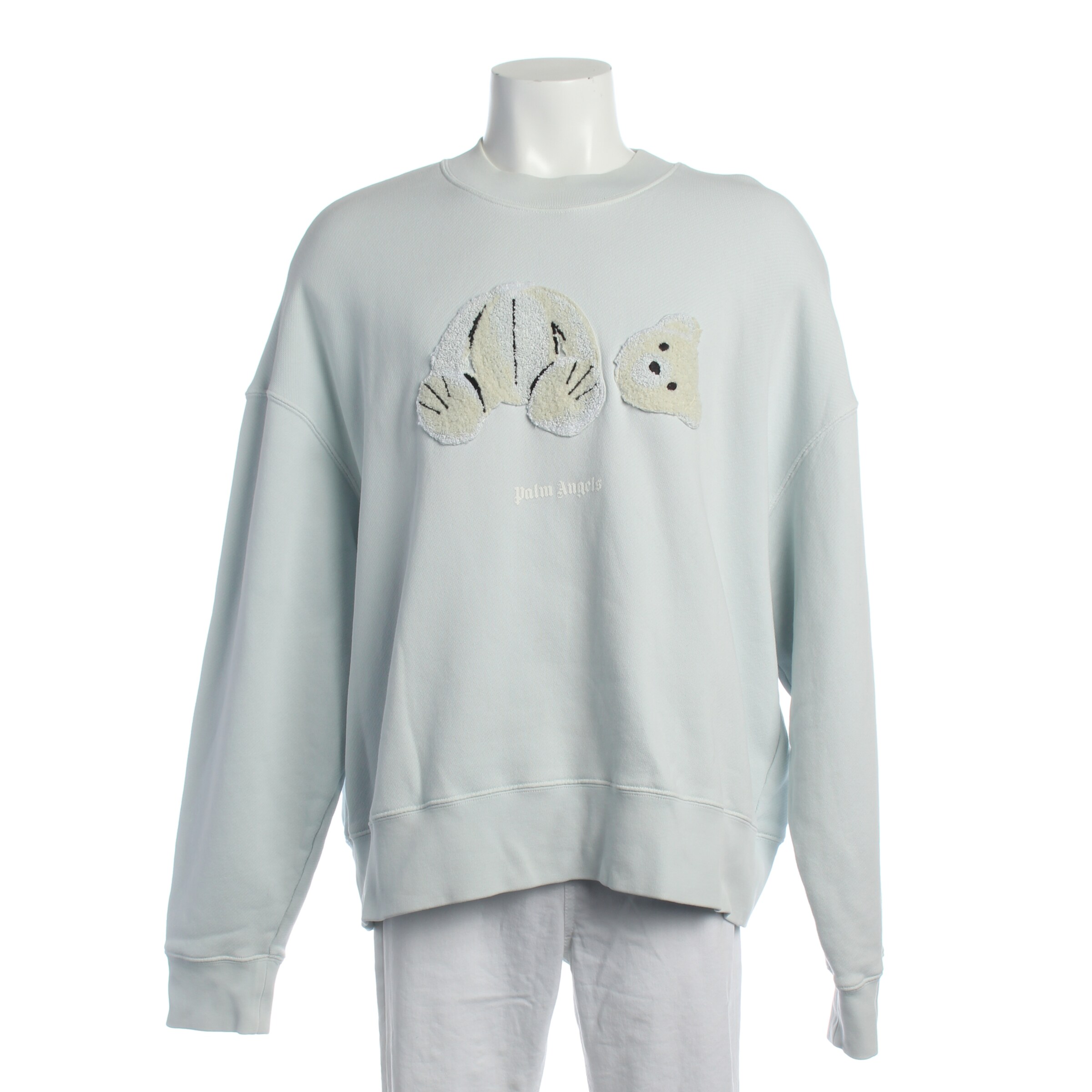 Palm Angels Sweatshirt & Zip-Up Hoodie in M in Blue: front
