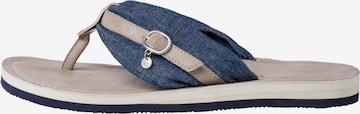 TAMARIS T-Bar Sandals in Blue