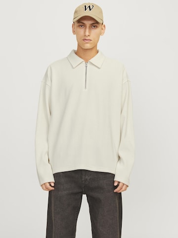 JACK & JONES Sweatshirt i hvid: forside