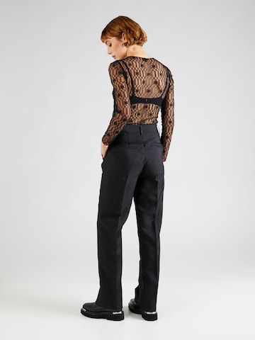 SECOND FEMALE Regular Pleated Pants 'Elegance' in Black