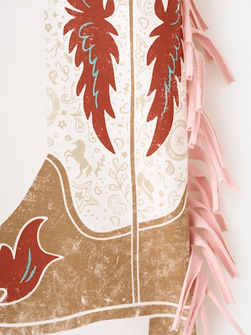 MANGO KIDS Tričko 'BOOT' - Biela