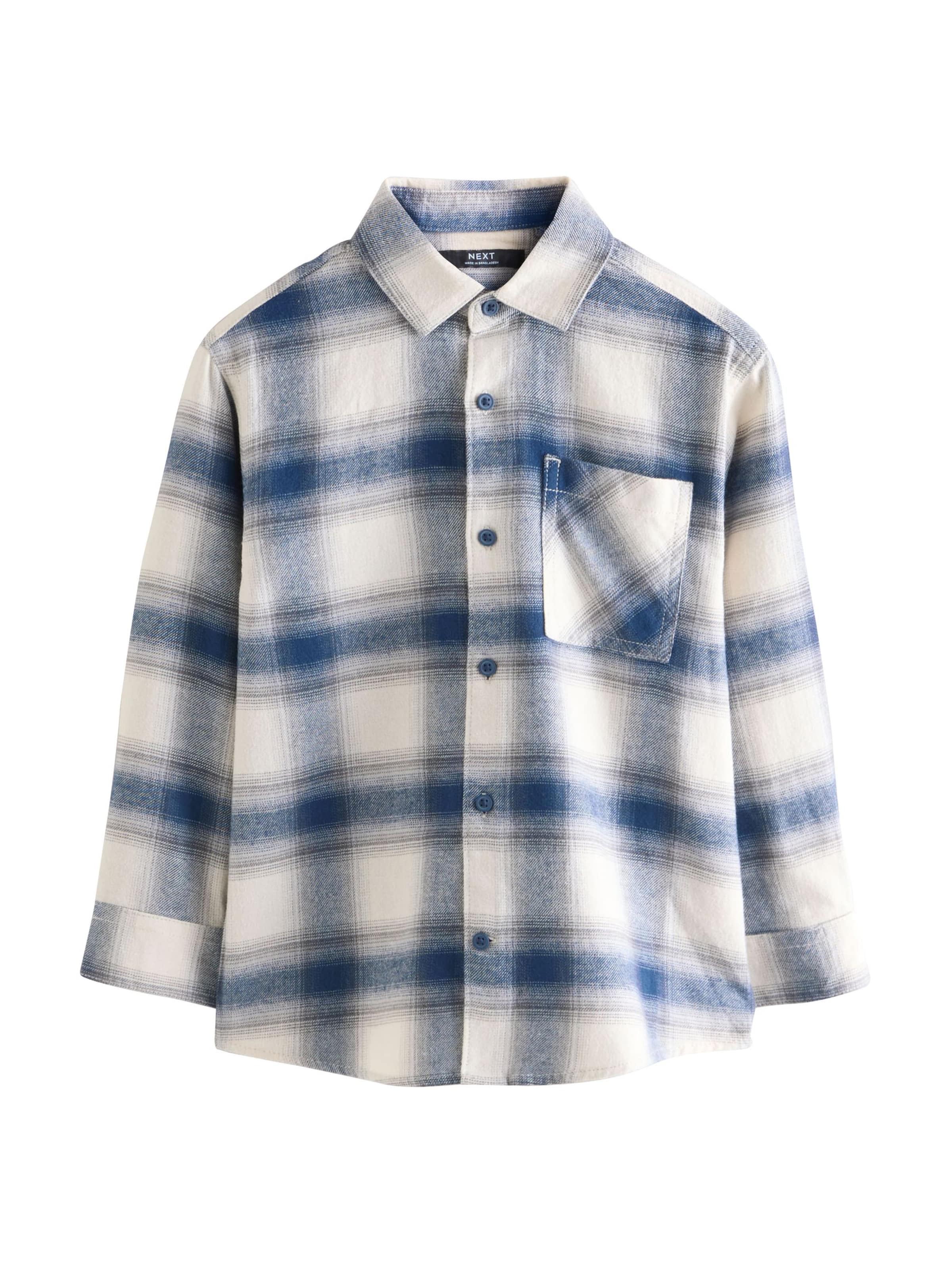 Next Средняя посадка Рубашка в Синий: спереди