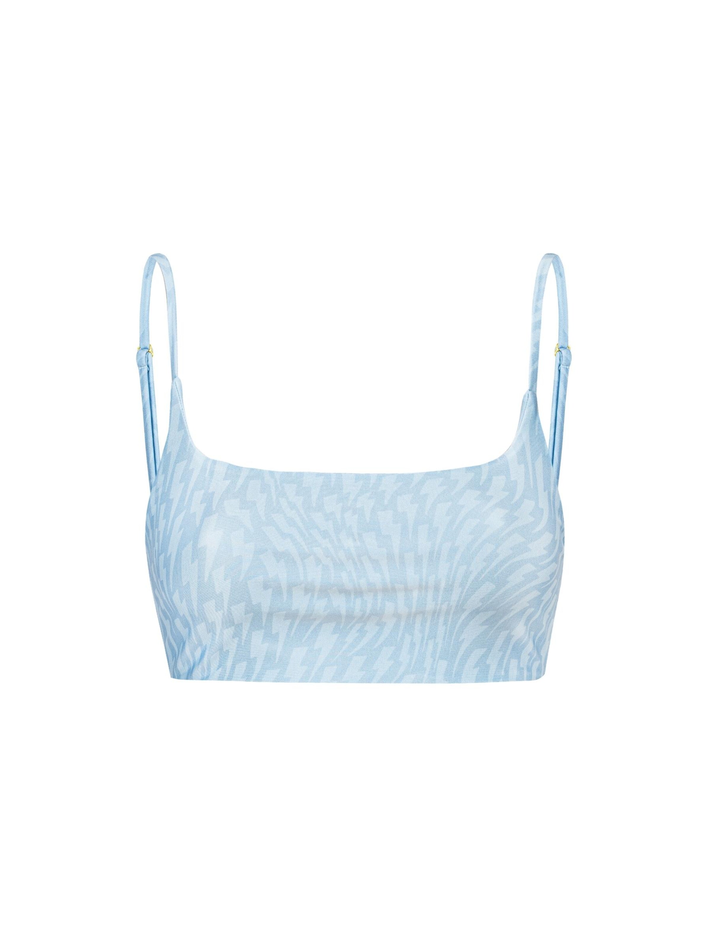 Top sportivo 'Baby Blue' di EKCENTRIK in blu: frontale