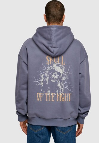 Merchcode Sweatshirt 'Halloween - Skull Of The Night' in Blau: Vorderseite