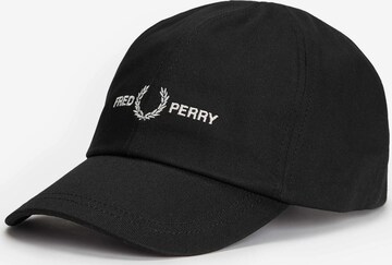 Fred Perry Cap in Black: front