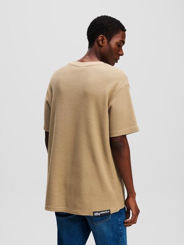 KARL LAGERFELD JEANS Shirt 'WAFFLE' in Brown