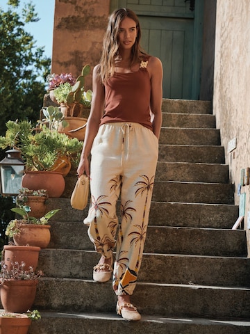 Next Tapered Broek in Beige