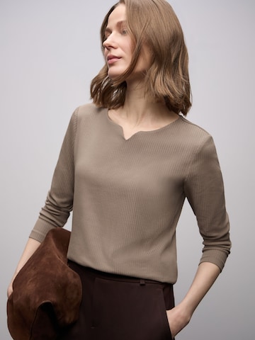 STREET ONE Μπλουζάκι σε καφέ: μπροστά