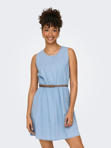 Robe d’été 'Bea' ONLY en bleu : devant