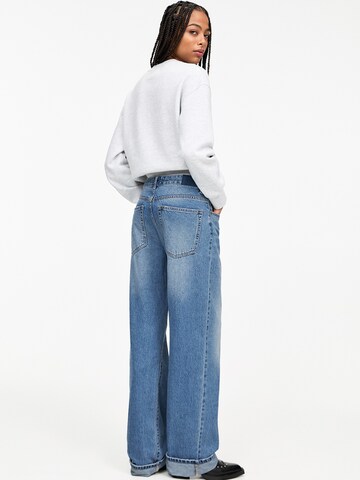 Pull&Bear Wide Leg Farkut värissä sininen