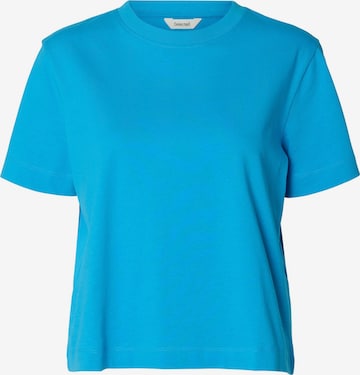 mėlyna SELECTED Marškinėliai 'SLFEssential': priekis