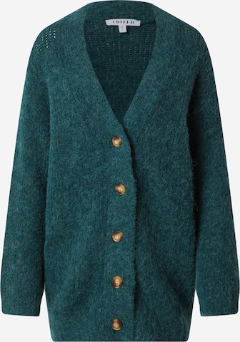 EDITED Knit Cardigan in Green: front
