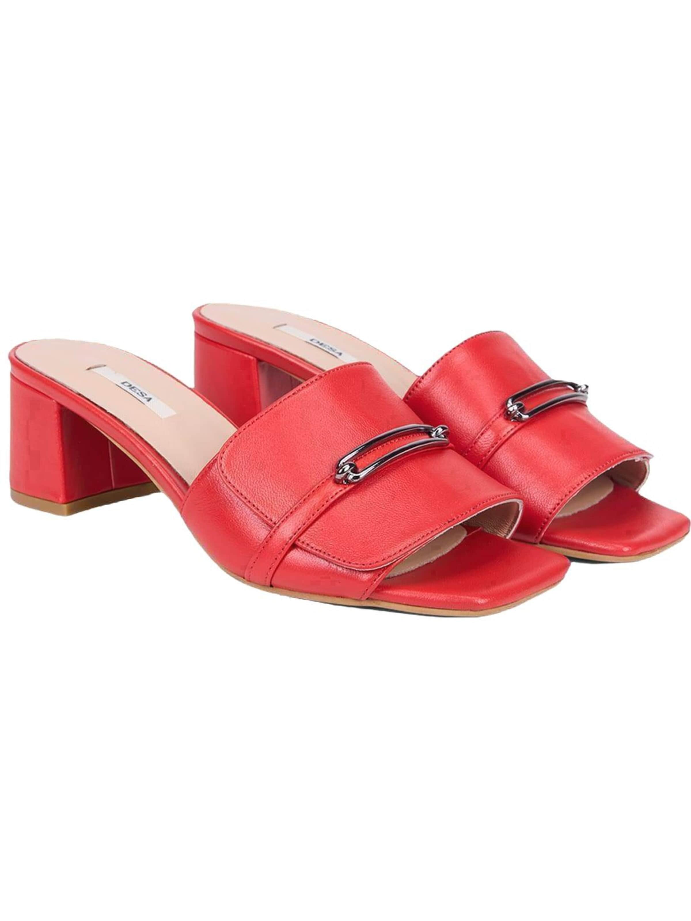 Mule 'Pantoletten mit Absatz' Desa en rouge