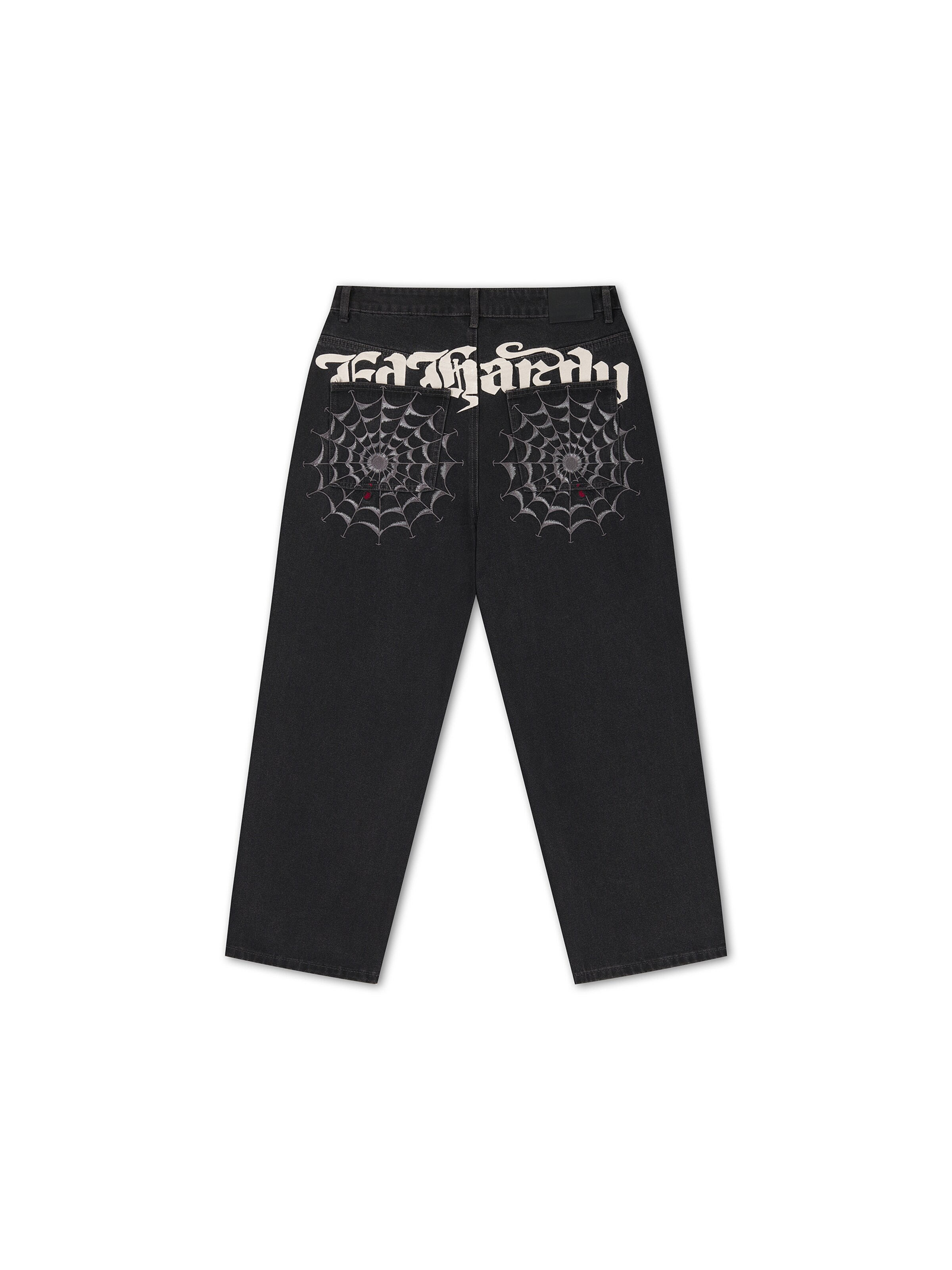Ed Hardy Baggy Jeans i svart: framsida