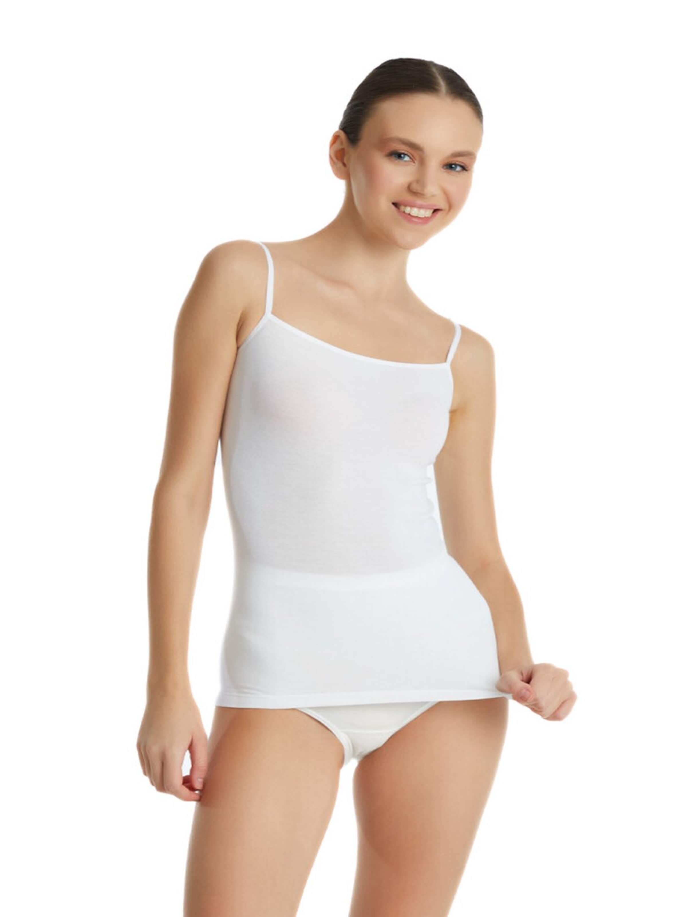 Maillot de corps Blackspade en blanc : devant