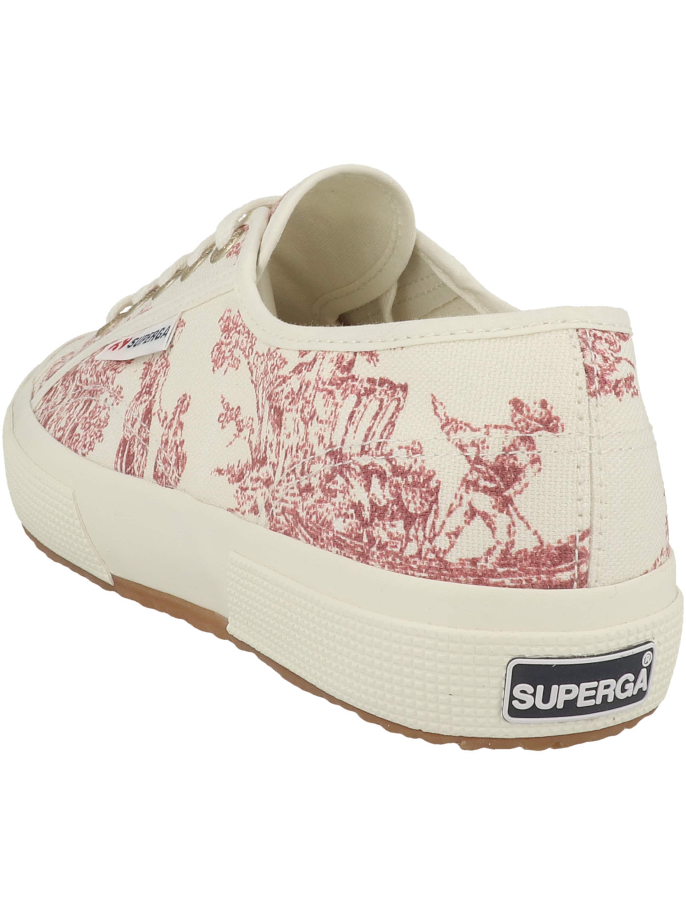SUPERGA Sneakers laag 'Toile de Jouy' in Rood