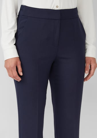s.Oliver BLACK LABEL Tapered Bügelfaltenhose 'Sue' in Blau