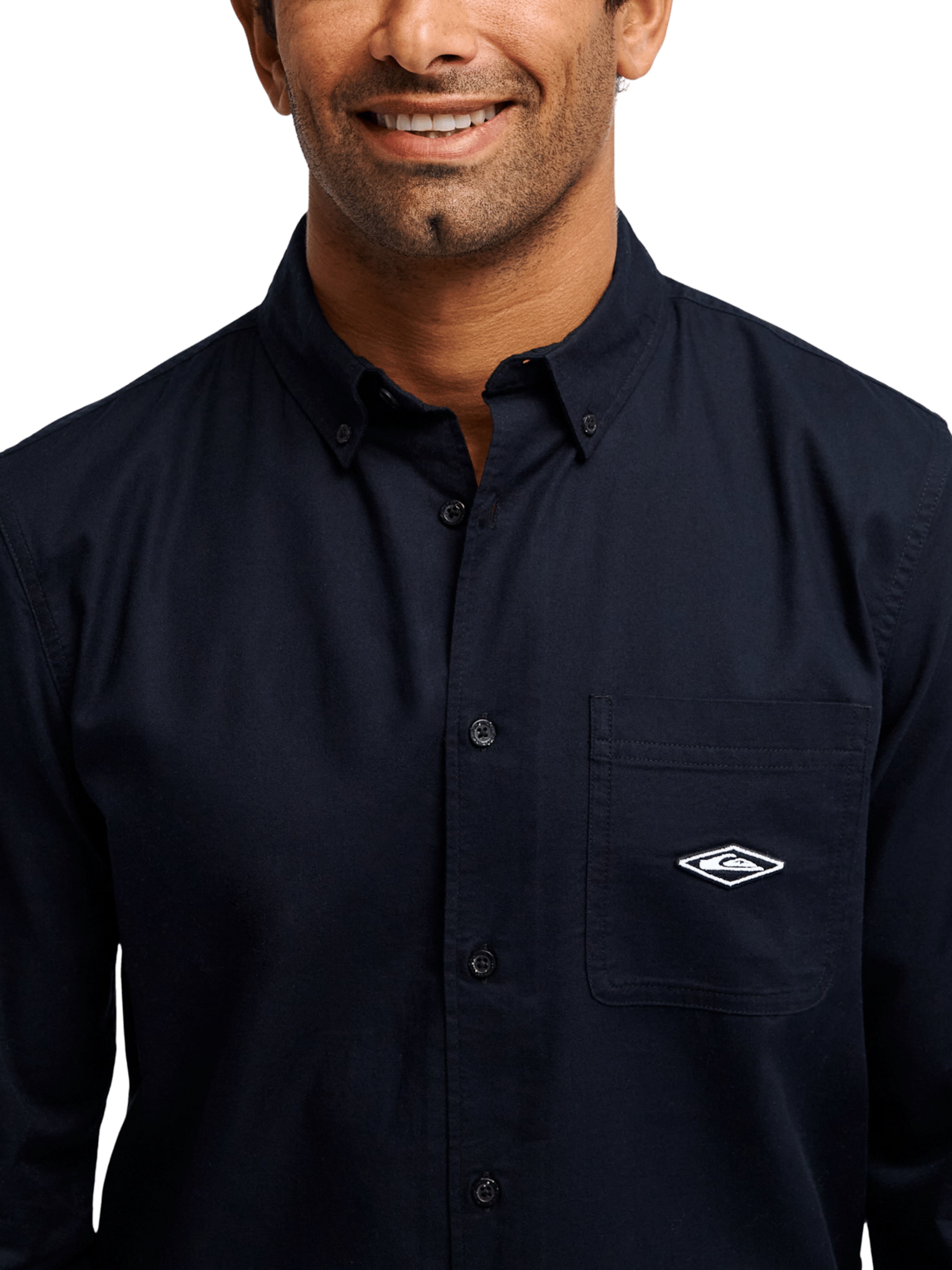 QUIKSILVER Regular Fit Hemd 'Diamond' in Schwarz