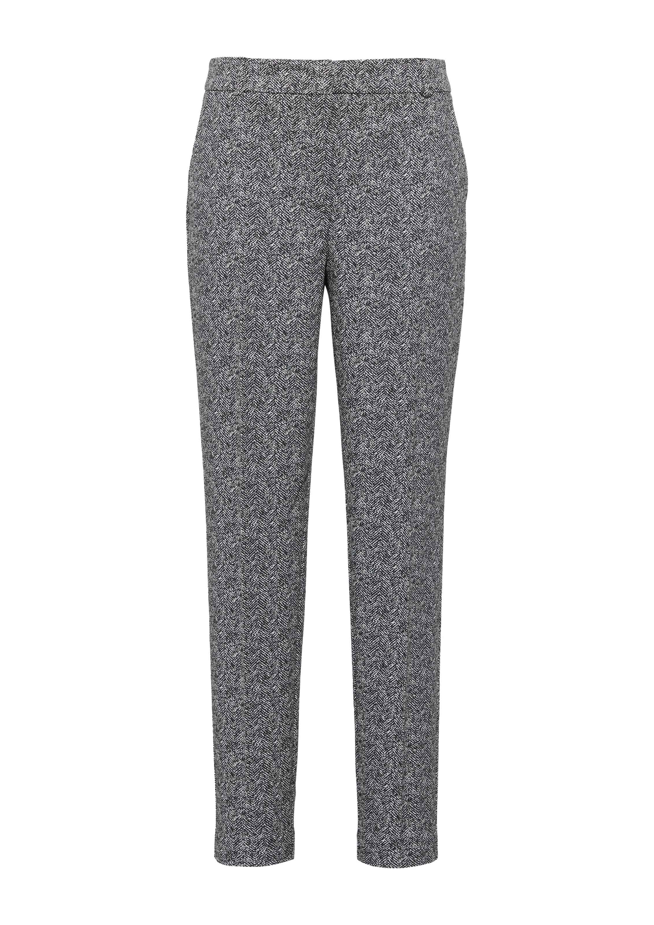 COMMA Regular Pantalon in Zwart: voorkant