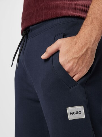 Effilé Pantalon 'Doak' HUGO en bleu