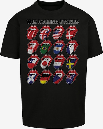 T-Shirt 'The Rolling Stones Voodoo Lounge Tongues' F4NT4STIC en noir : devant
