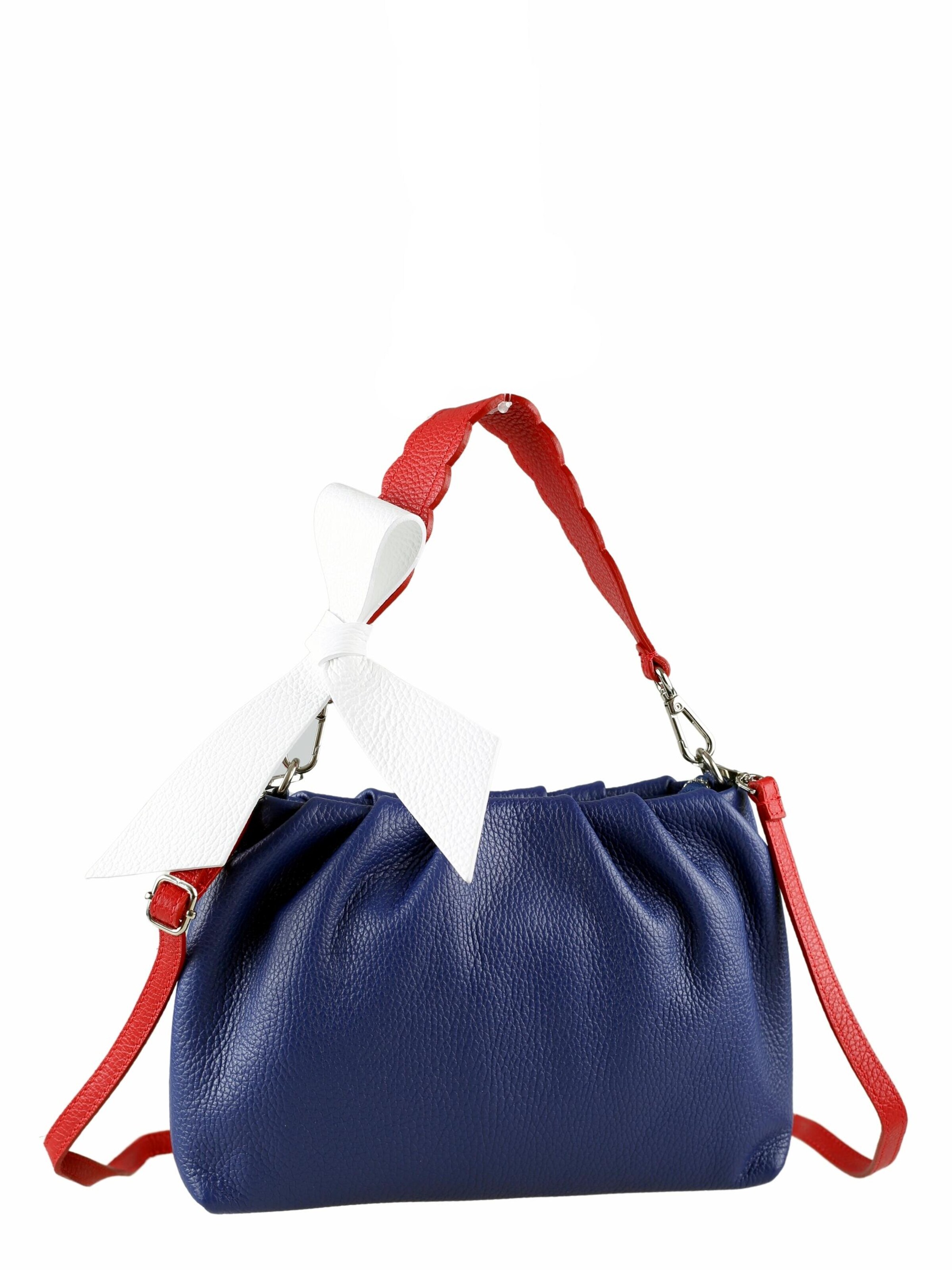 COLLEZIONE ALESSANDRO Shoulder Bag 'Tricolore' in Blue: front