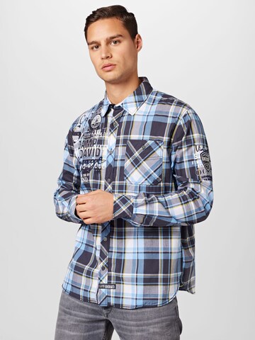 Regular fit Camicia di CAMP DAVID in blu: frontale