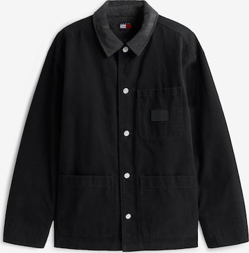 juoda Tommy Jeans Demisezoninė striukė: priekis
