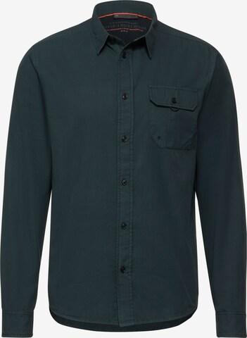 Street One MEN Regular fit Button Up Shirt in Green: front